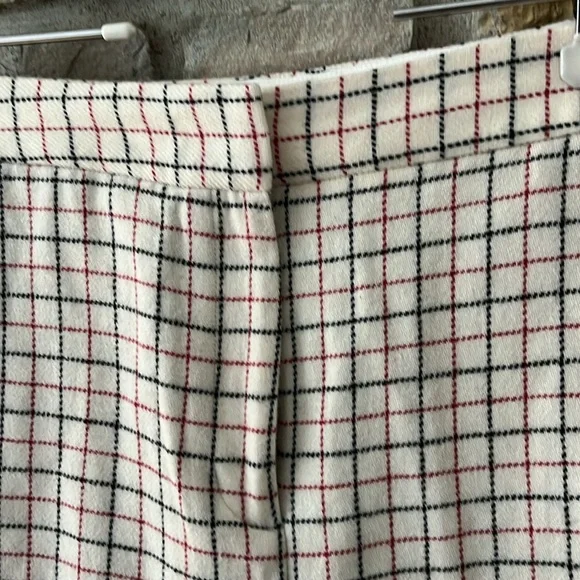 Rag & Bone Poppy High Waisted Pant in Ivory Check Size 4 - Picture 5 of 16